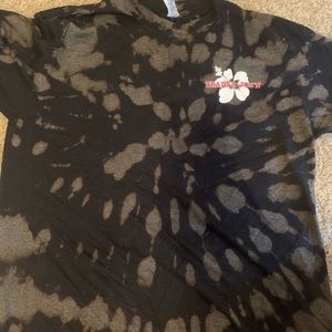 tie die trader joe’s shirt
